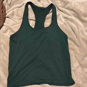 lululemon dark green swiftly tank size 8